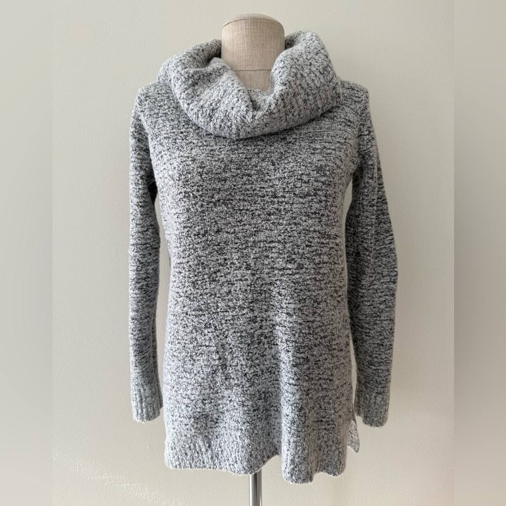 Calvin Klein Heather Gray Cowl Neck Sweater